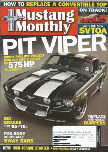 MUSTANG MONTHLY 2008 OCT - BOSS 429, 20th ANNIVERSARY GT, TRI-POWER